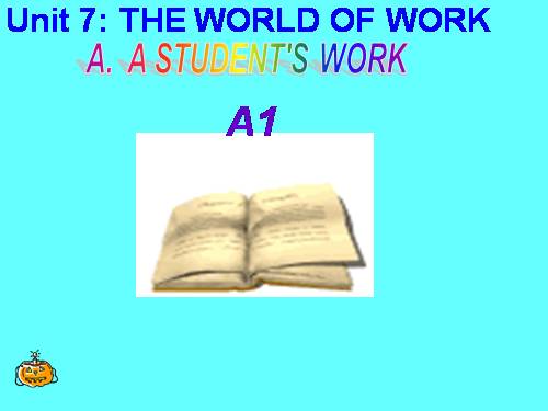 Unit 7. The world of work