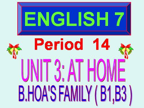 Unit 3. At home