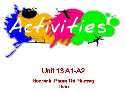 Unit 13. Activities