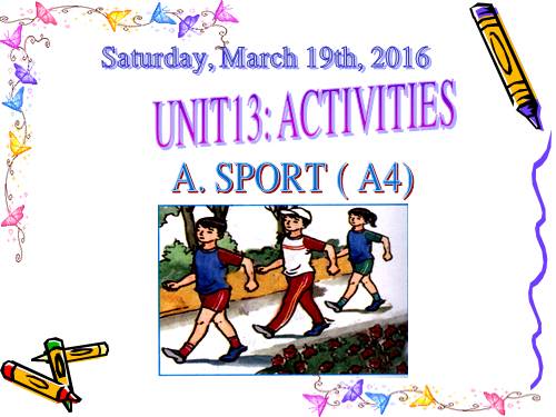 Unit 13. Activities