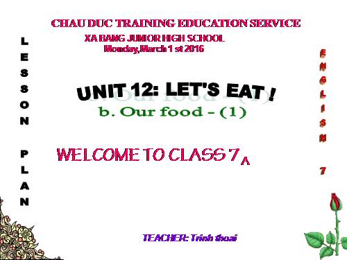 Unit 12. Let s eat