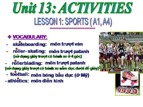 Unit 13. Activities