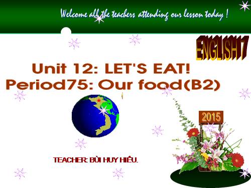 Unit 12. Let s eat