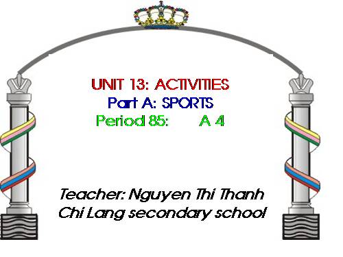 Unit 13. Activities