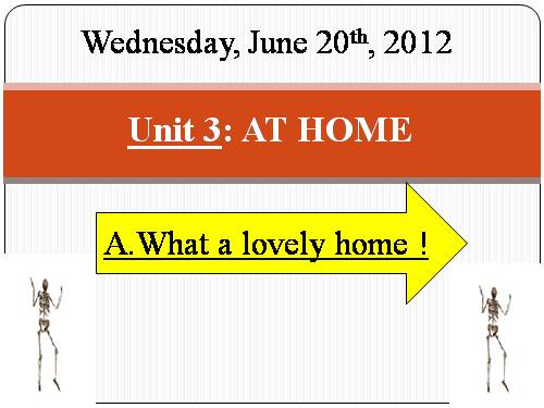 Unit 3. At home