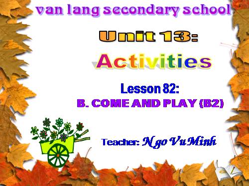 Unit 13. Activities