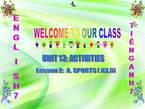 Unit 13. Activities