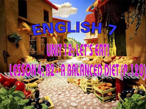 Unit 12. Let s eat