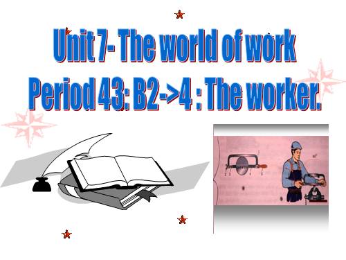 Unit 7. The world of work