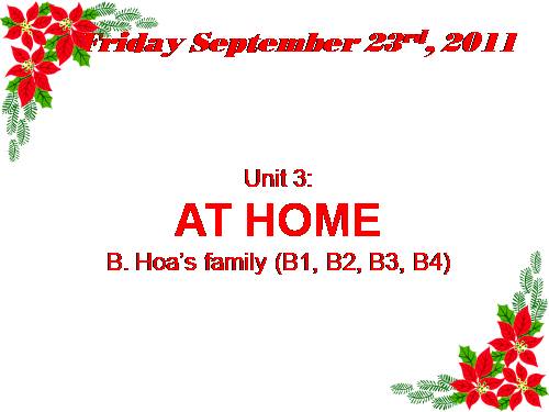Unit 3. At home