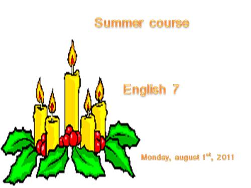 summer course 7.2