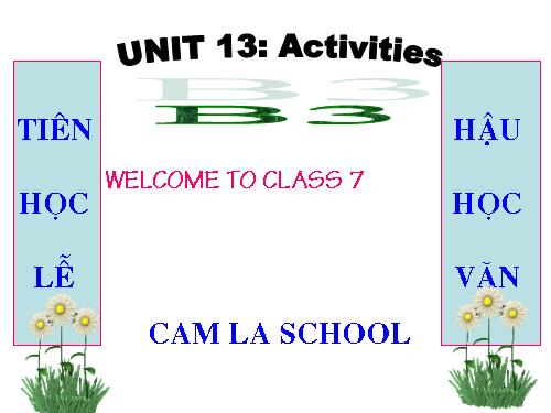 Unit 13. Activities