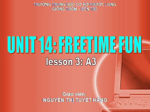 Unit 14. Freetime fun