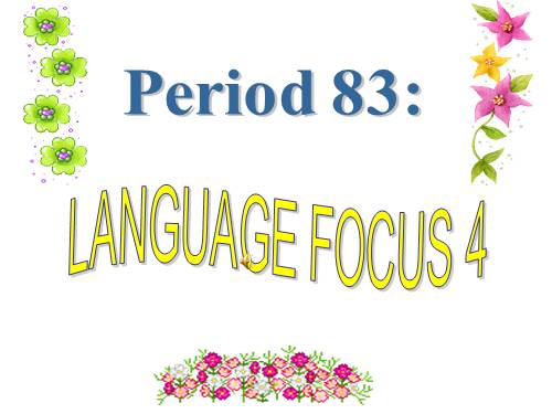 E7 language focus 4