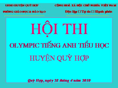 Ngoai khóa tiếng anh Cấp i