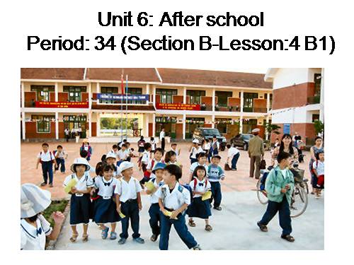 Unit 6. After school