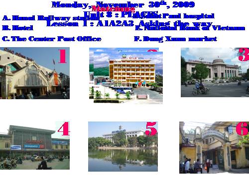 Unit 8. Places