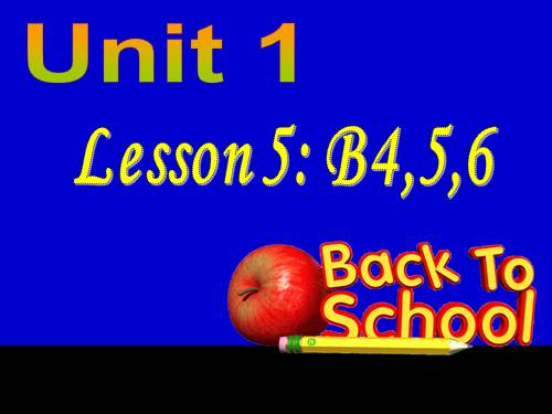 Unit 1. Back to school