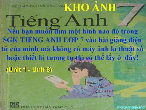 KHO ẢNH TIẾNG ANH 7 (UNIT 1-8)