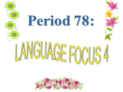 Language focus 4