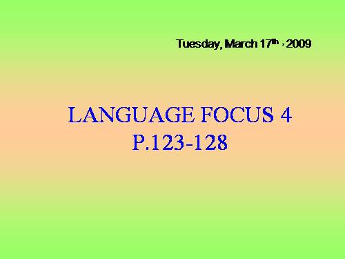 English 7 language focus