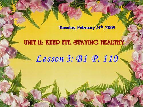 Unit 11. Keep fit, stay healthy