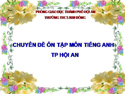 Chuyên đề ôn tập HK I