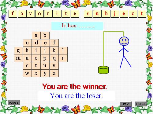Hangman 'FAVORITE SUBJECT' - Lập trình VBA