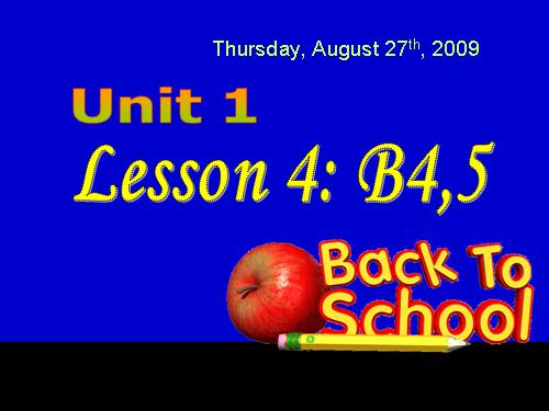 Unit 1. Back to school