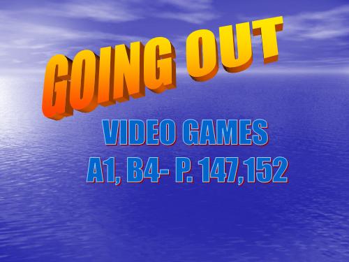 Unit 15. Going out