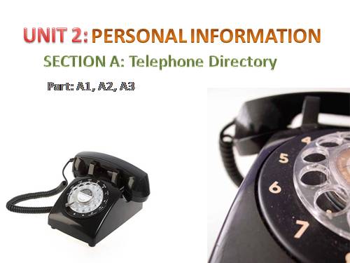 Unit 2. Personal information