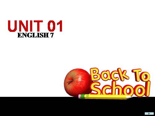 Unit 1. Back to school