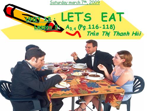 Unit 12. Let s eat