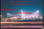 Unit 13. Activities