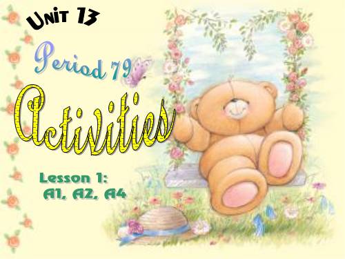 Unit 13. Activities