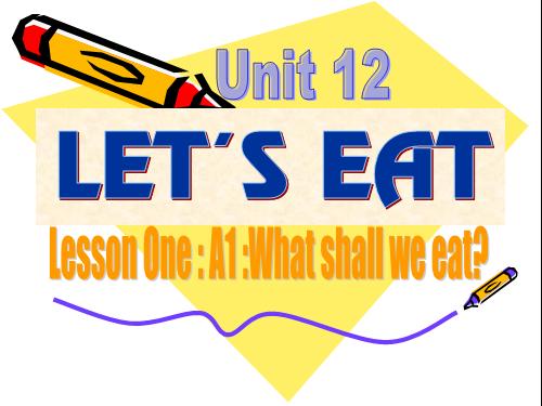 Unit 12. Let s eat