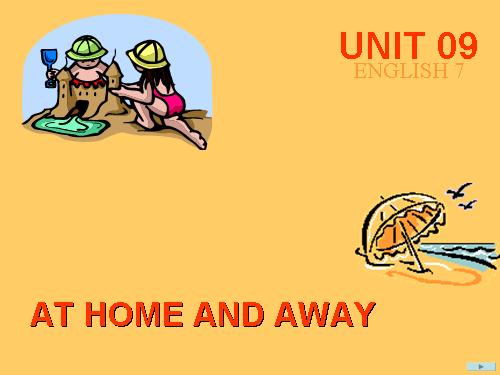 Unit 9. At home and away