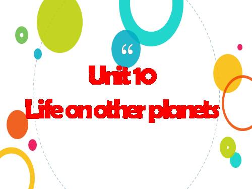 Unit 10. Life on other planets