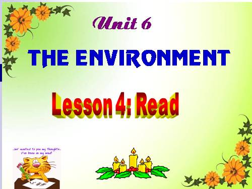 Unit 6. The environment