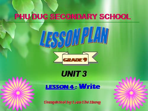 UNIT 3 WRITE