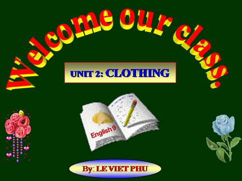 Unit 2. Clothing