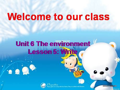 Unit 6. The environment