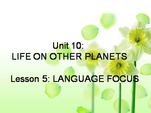 Unit 10. Life on other planets