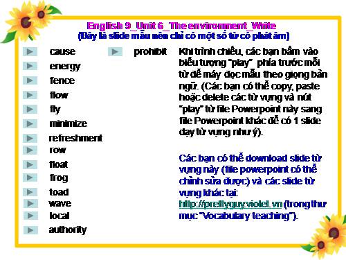 Unit 6. The environment