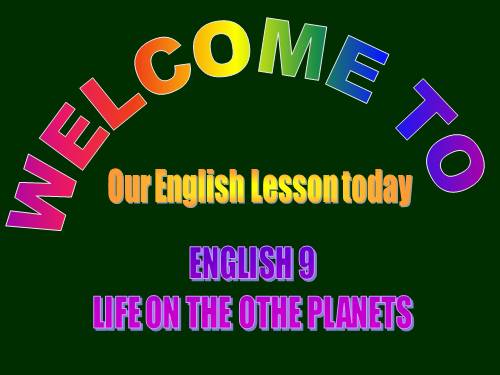 Unit 10. Life on other planets