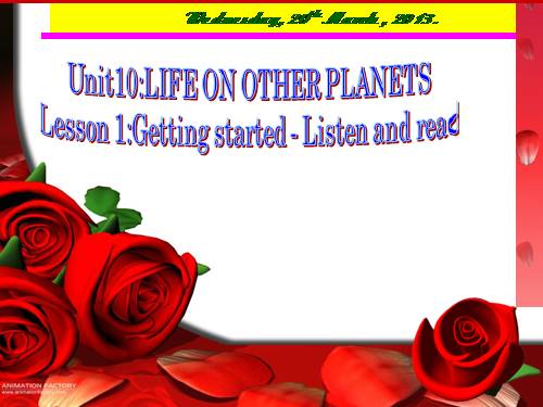 Unit 10. Life on other planets