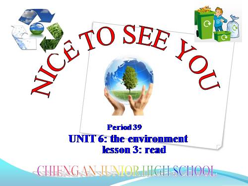 Unit 6. The environment