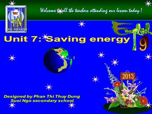 Unit 7. Saving energy