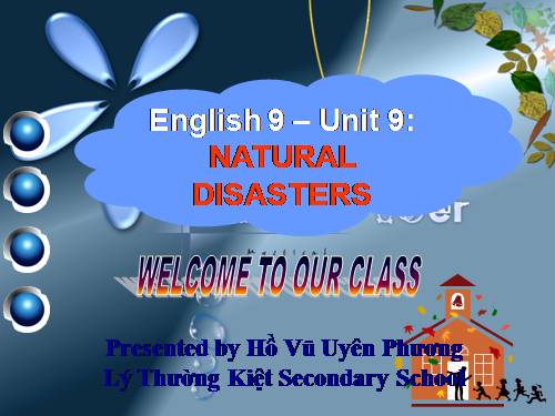 Unit 9. Natural disaters