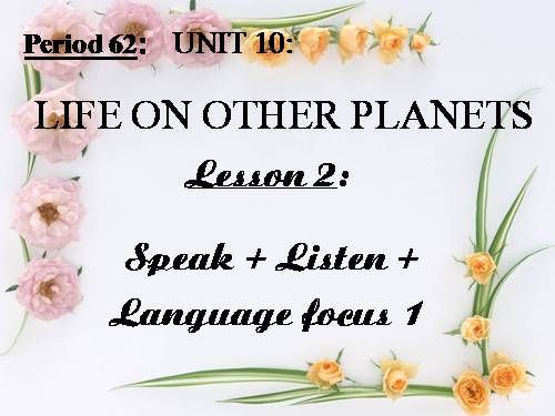 Unit 10. Life on other planets